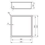 Baños-Nicho-de-Ducha-Block-Brushed-Negro-Mate-330x330x100-mm