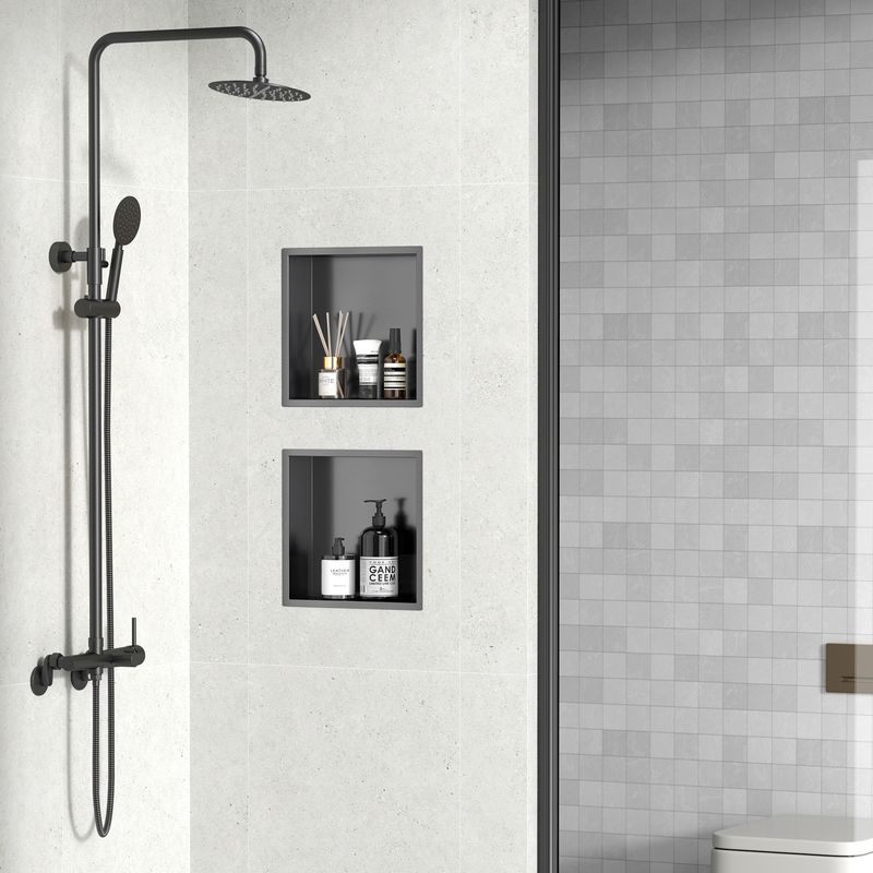 Baños-Nicho-de-Ducha-Block-Brushed-Gun-Metal--330x330x100-mm