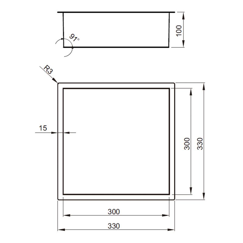 Baños-Nicho-de-Ducha-Block-Brushed-Steel-330x330x100-mm