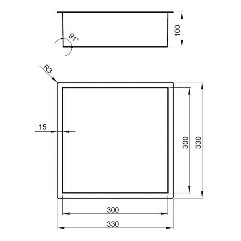 Baños-Nicho-de-Ducha-Block-Brushed-Gun-Metal--330x330x100-mm