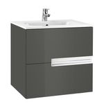 Baños-Mueble-de-Baño-Victoria-N-2-Cajones-Gris-Antracita-800-mm-con-Lavamanos