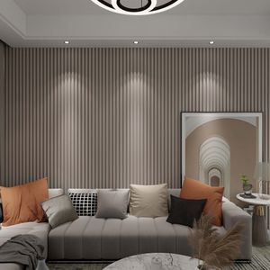 Panel Decorativo WPC Duvar Gris Oscuro 150x2850x25 mm