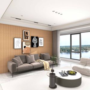 Panel Decorativo de WPC Fancy Teak 11.9x240 cm