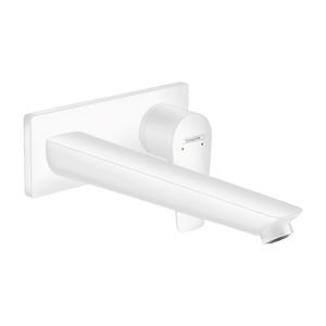 Griferia Lavamanos Talis E Muro 22 Cm C/Desagüe 71734700 Blanco Mate
