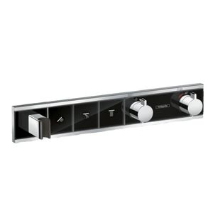 Termostato Rainselect Empotrado 3 Vias 15356600 Negro Cromo