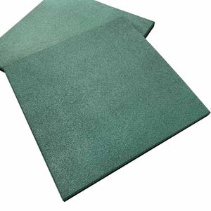 Caucho en Palmeta Cosmic Verde Oscuro 500x500x25 mm