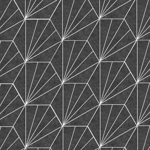 Porcelanato Aster Negro Mate Hexagonal 22x25 cm