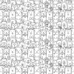 Porcelanato Oh My Dog White Mate 25x25 cm