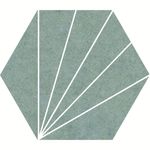 Pisos-y-Muros-Porcelanato-Aster-Verde-Mate-Hexagonal-22x25-cm
