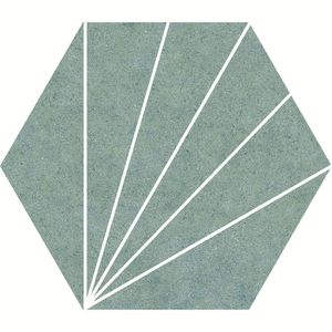 Porcelanato Aster Verde Mate Hexagonal 22x25 cm