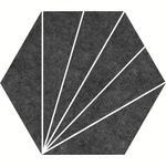 Pisos-y-Muros-Porcelanato-Aster-Negro-Mate-Hexagonal-22x25-cm