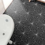 Pisos-y-Muros-Porcelanato-Aster-Negro-Mate-Hexagonal-22x25-cm