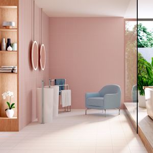 Porcelanato Basic Rose Mate 25x25 cm