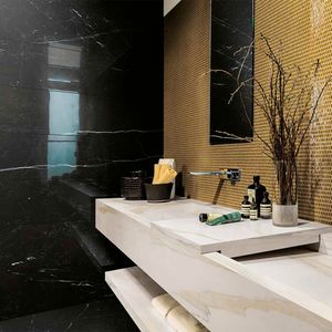 Porcelanato Magnum Negro Marquina Pulido 80x180 cm