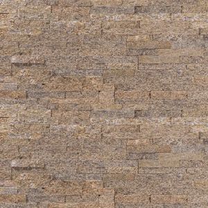 Piedra Fachaleta Quarzo Brasil Brillo Beige 15x60 cm