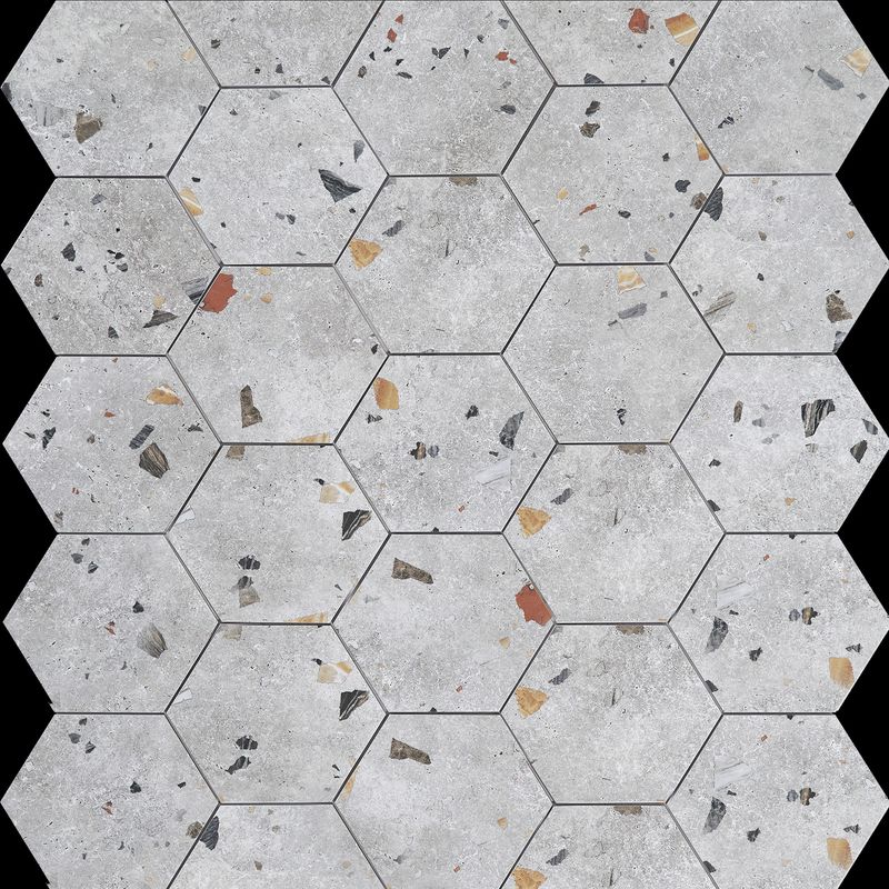 Pisos-y-Muros-Porcelanato-Sonar-Silver-Hex-Gris-Mate-22x25-cm