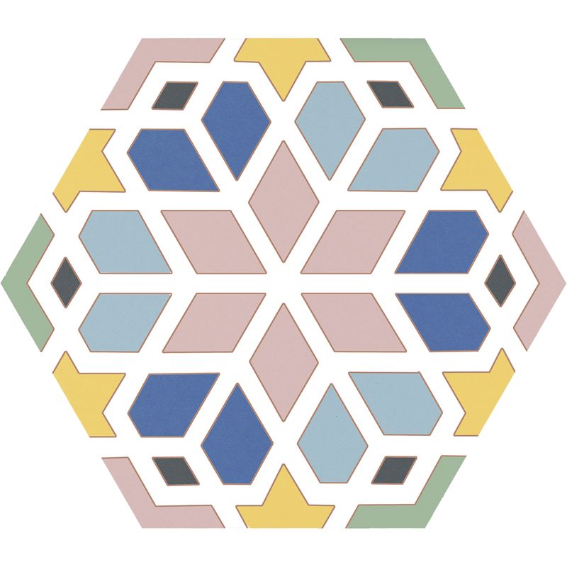 Pisos-y-Muros-Porcelanato-Kasbah-Mix-Colors-Hex-Multicolor-Mate-25x25-cm