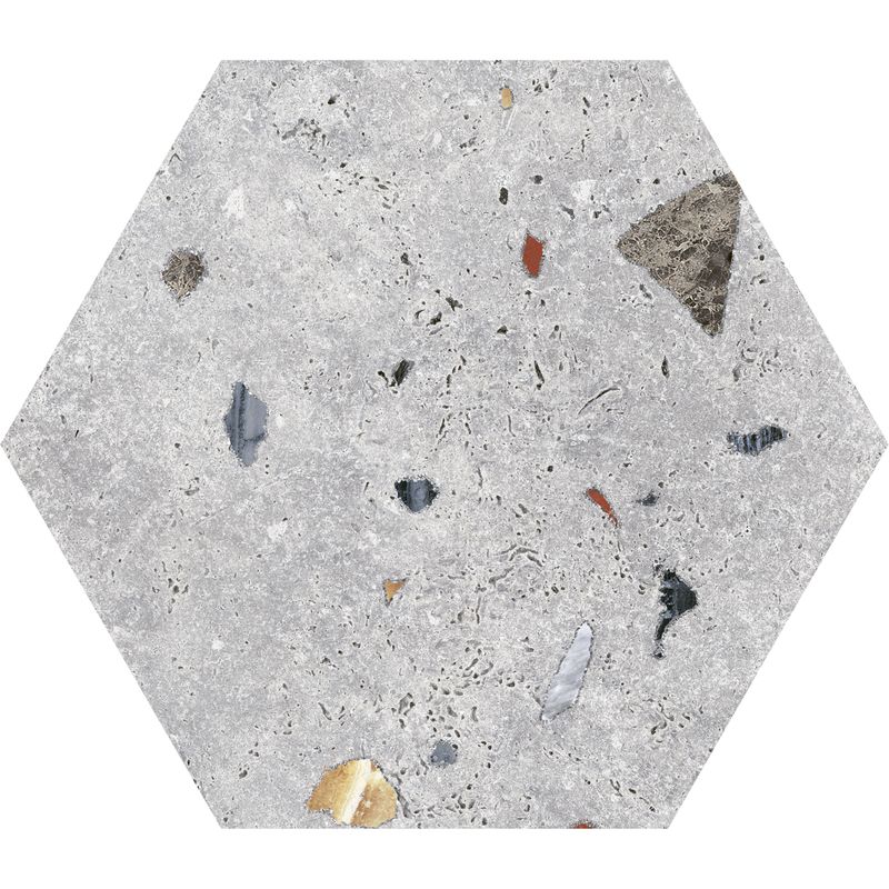 Pisos-y-Muros-Porcelanato-Sonar-Silver-Hex-Gris-Mate-22x25-cm