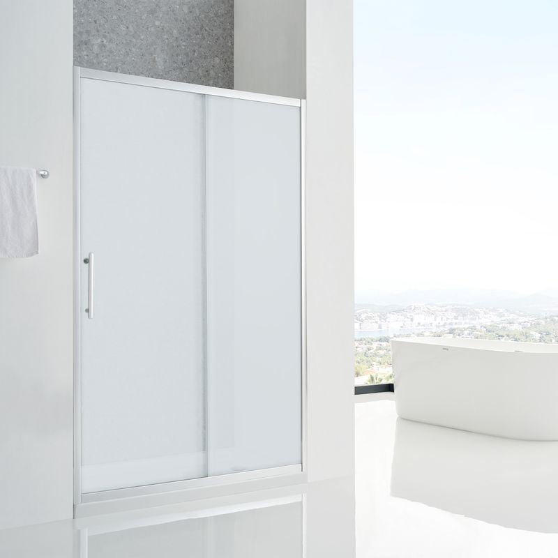 Baños-Mampara-de-Vidrio-Templado-Aura-Puerta-Corredera-y-1-Fija-1400x1950mm-