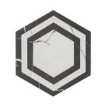 Pisos-y-Muros-Gres-Porcelanico-Hexagon-Calacatta-Decor-Marquina-Mate-20x23-cm