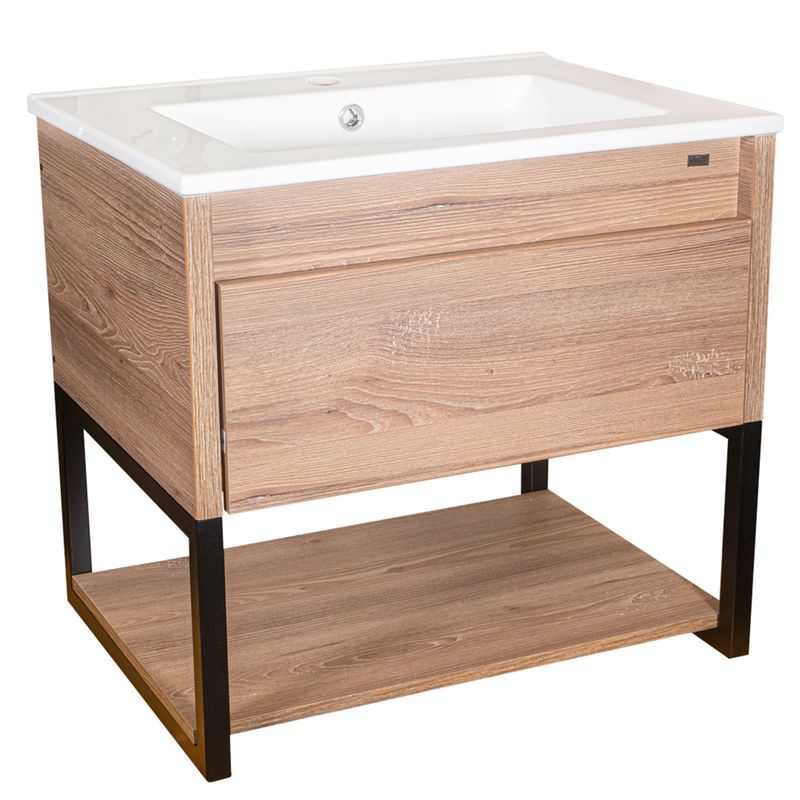 Baños-Mueble-de-Baño-Ralf-con-Lavamanos-Suspendido-Color-Cafe-con-1-Cajon-y-1-Repisa-700x550-mm
