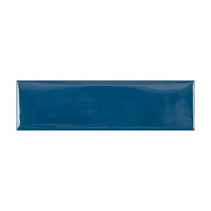 Cerámica Muro Liverpool Azul Indigo Brillante 7x24 cm