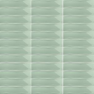Cerámica Muro Ocean Green Brillante 7.5x30 cm