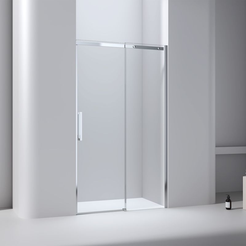 Baños-Mampara-Corredera-Grecia-con-Paño-Fijo-Cromada-1200-Mm