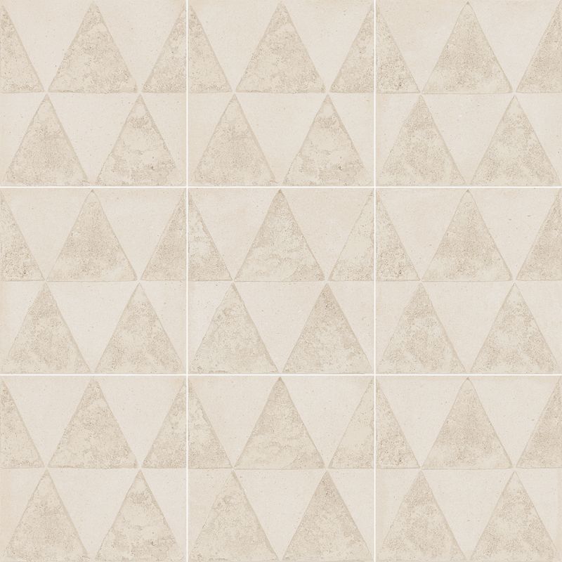 Pisos-y-Muros-Porcelanato-Artcraft-Decoro-Triangulo-Beige-Mate-20x20-cm
