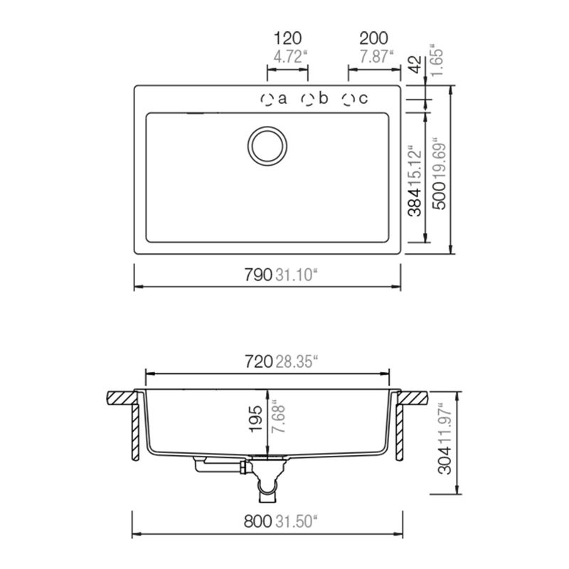 Cocina-Lavaplatos-Schock-Signus-N-100-Xl-Magma