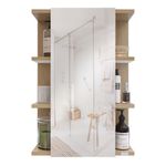 Baños-Mueble-De-Baño-Suspendido-Ray-con-Espejo-Beige
