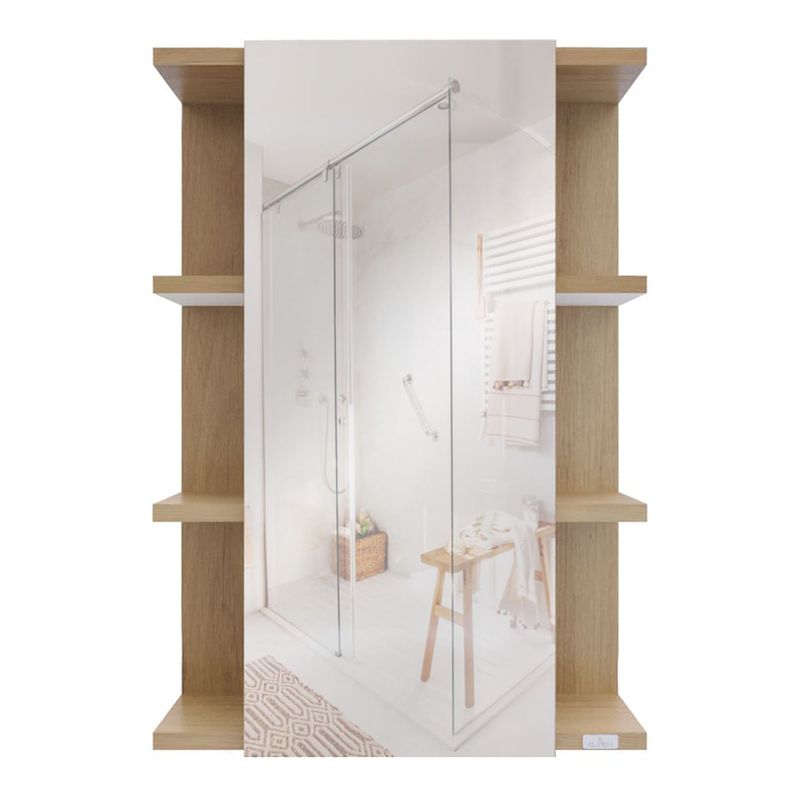 Baños-Mueble-De-Baño-Suspendido-Ray-con-Espejo-Beige