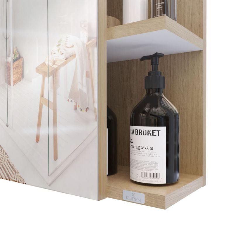 Baños-Mueble-De-Baño-Suspendido-Ray-con-Espejo-Beige