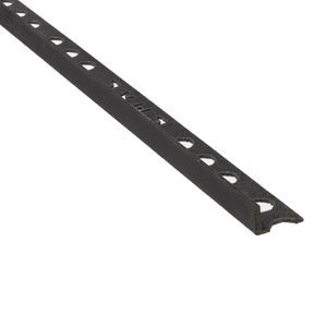 Moldura Perfil L Novosuelo Maxi Negro-75 Mate 12X2500 mm