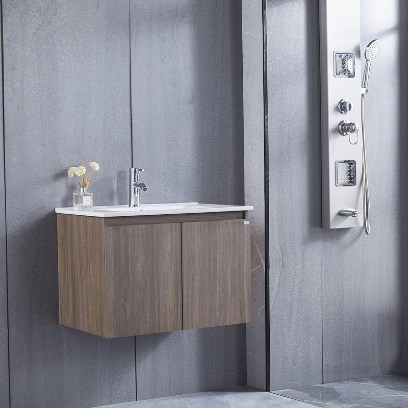 Baños-Mueble-de-Baño-Queen-Simple-2-Puertas-Choco-600-mm-con-Lavamanos