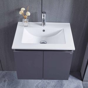 Mueble de Baño Queen 2 Puertas con Lavamanos Silver Grey 500 mm