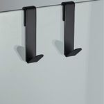 Baños-Set-Dos-Perchas-para-Mampara-Asis-Negro-Mate