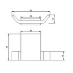 Baños-Percha-Asis-Doble-Negro-Mate