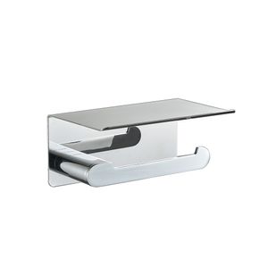 Portarrollo sin Tapa Con Soporte Para Celular Style Cromado