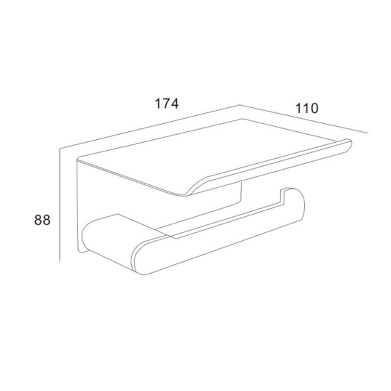 Baños-Portarrollo-sin-Tapa-Con-Soporte-Para-Celular-Style-Cromado