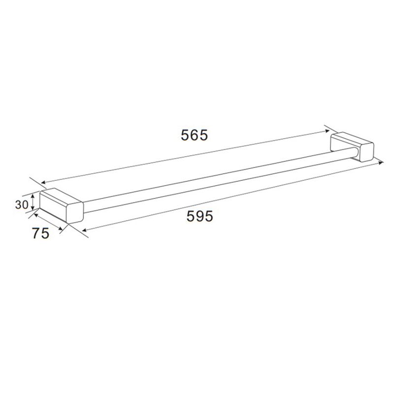 Baños-Toallero-barra-Life-cromado-60-cm
