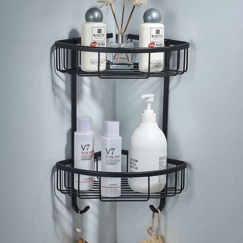 Baños-Repisa-Doble-Esquinada-Asis-Negro-Mate