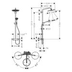 Baños-Columna-Ducha-Croma-Select-S-28-Cm-con-Termostato-26890700-Blanco-Mate