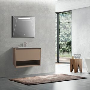 Mueble de Baño Delfos Color un Cajón y Repisa con Lavamanos Sand 800 mm