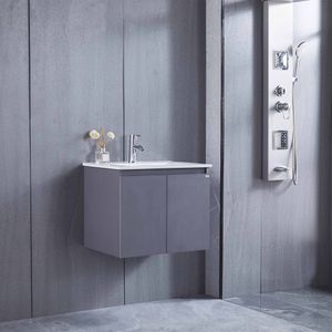 Mueble de Baño Queen 2 Puertas con Lavamanos Silver Grey 500 mm