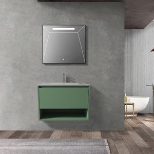 Mueble de Baño Delfos Color un Cajón y Repisa con Lavamanos Mint 800 mm