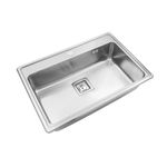 Cocina-Lavaplatos-Simple-Quadra-Max-Q71A-Sobre-Bajo-Cubierta-Cromado