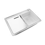 Cocina-Lavaplatos-Simple-Quadra-Max-Q71A-Sobre-Bajo-Cubierta-Cromado