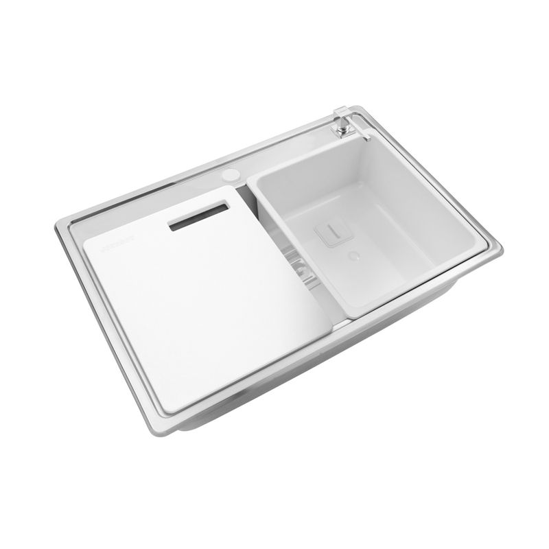 Cocina-Lavaplatos-Simple-Quadra-Max-Q71A-Sobre-Bajo-Cubierta-Cromado