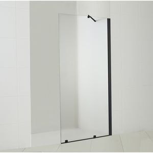Mampara Style Fija Receptáculo Perfil Negro Mate 1000x1980 mm